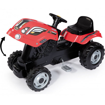 SMOBY traktor XL czerwony z przyczepką 710108