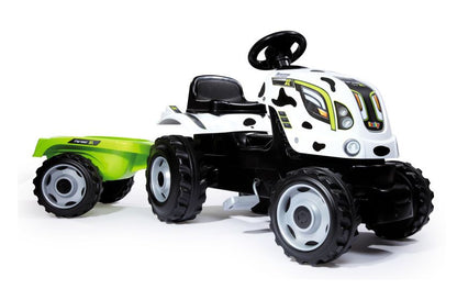 SMOBY traktor XL krówka z przyczepką 710113