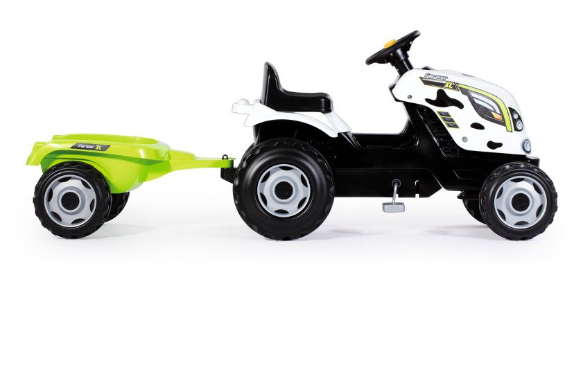 SMOBY traktor XL krówka z przyczepką 710113