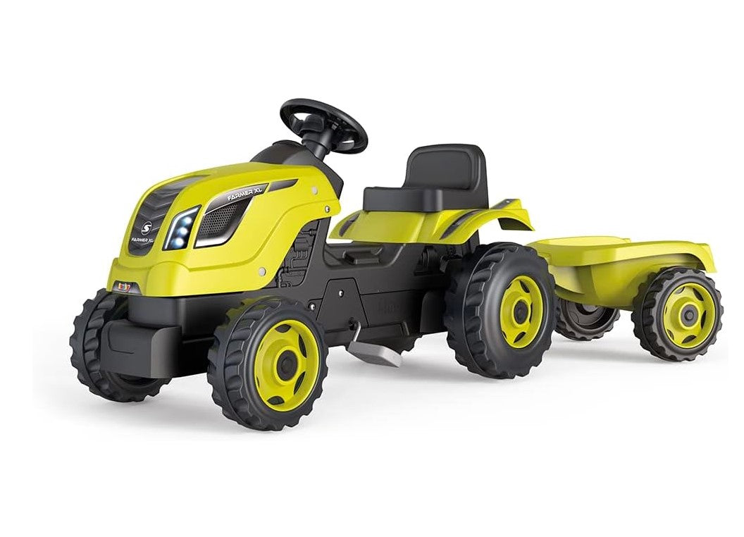 SMOBY traktor z przyczepą XL zielony 710130