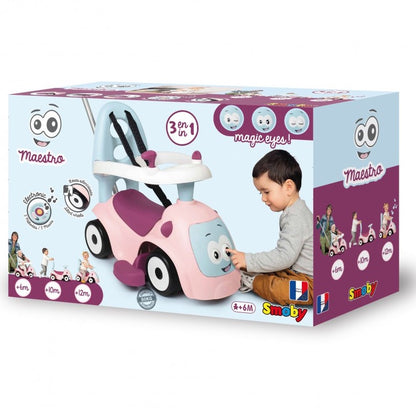 SMOBY jeździk Maestro 4w1 różowy 720305