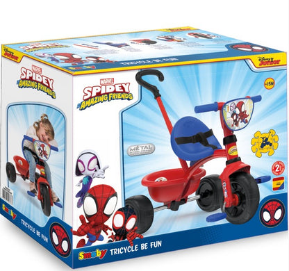 Rowerek trójkołowy be fun spidey