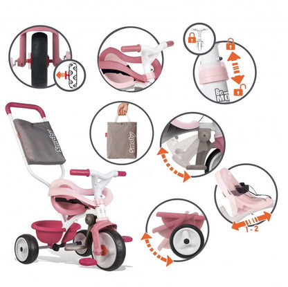 SMOBY rowerek Be Move Komfort różowy 740415