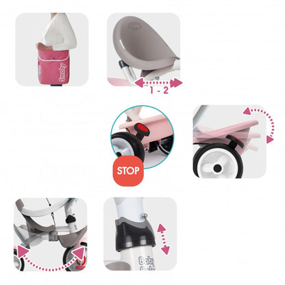 SMOBY rowerek Baby Balade różowy 741401