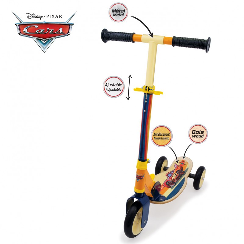 SMOBY hulajnoga 3-koł.drewniana Cars3 750119