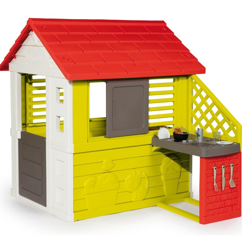SMOBY domek Nature z kuchnią 810713