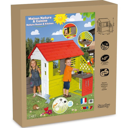 SMOBY domek Nature z kuchnią 810713