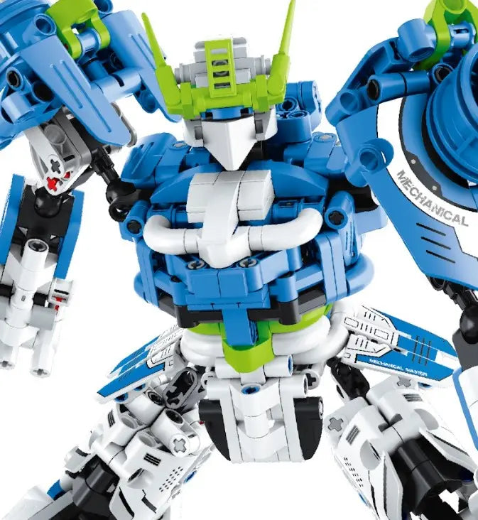 Immaster klocki mecha wojownik niebieski 941elementów