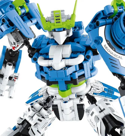 Immaster klocki mecha wojownik niebieski 941elementów