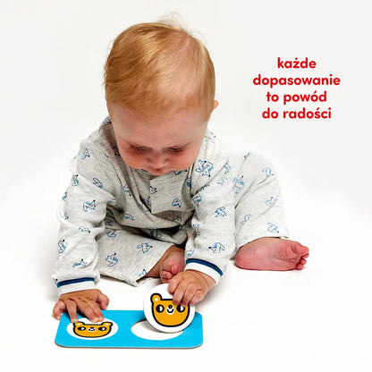 CzuCzu Puzzle kontrastowe Do pary 12 mies.+