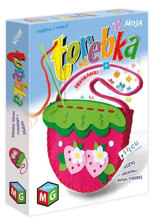 Moja torebka z filcu truskawki