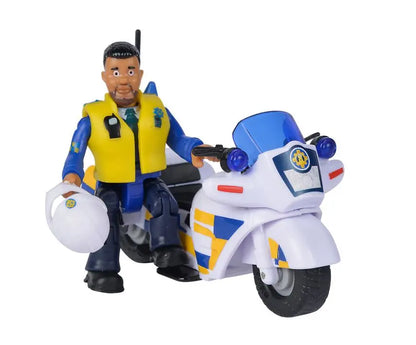 Strażak sam motor policyjny z figurką
