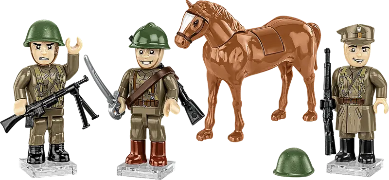 Cobi Historical Collection WWII Polscy ułani 3 figurki - 44 klocki