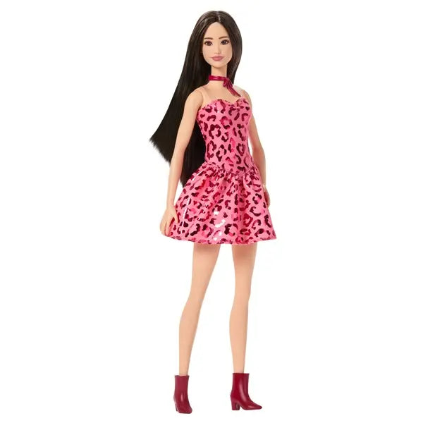 Barbie lalka Fashionistas w sukience w cętki