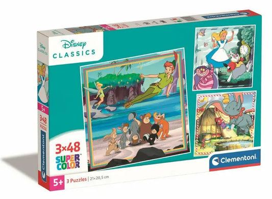 Puzzle 3x48 Square Disney Classic