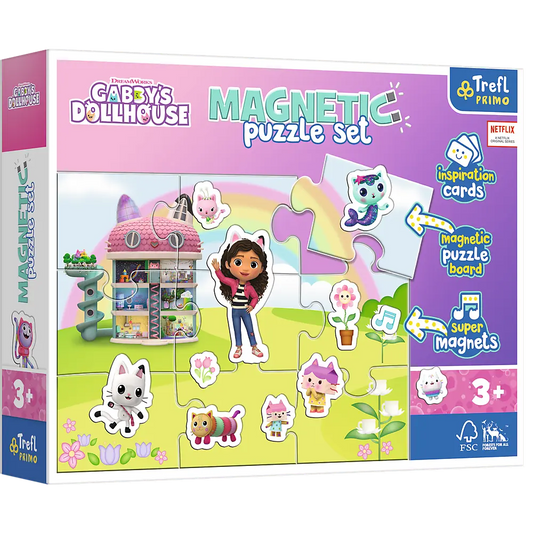 Puzzle magnetyczne poznaj świat gabi