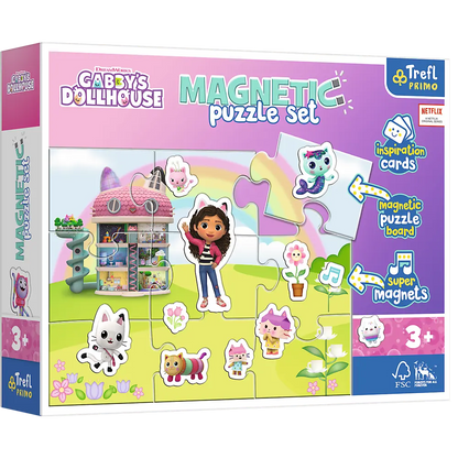 Puzzle magnetyczne poznaj świat gabi