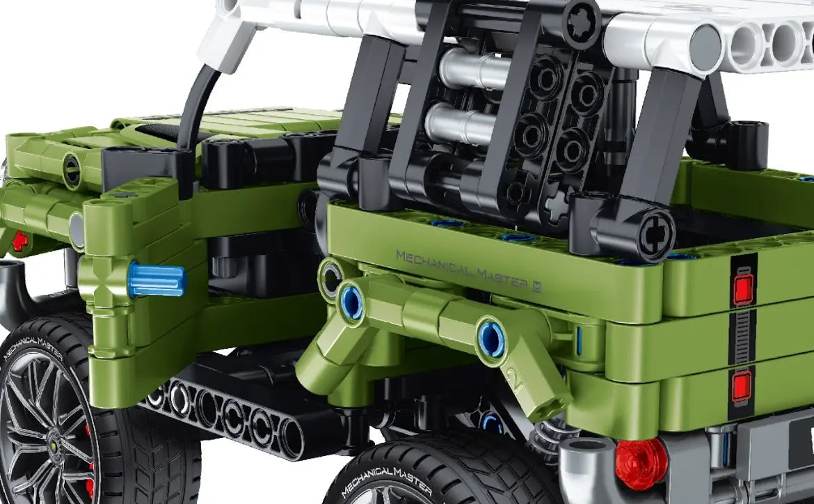 Immaster klocki pojazd off road zielony 474 elementy