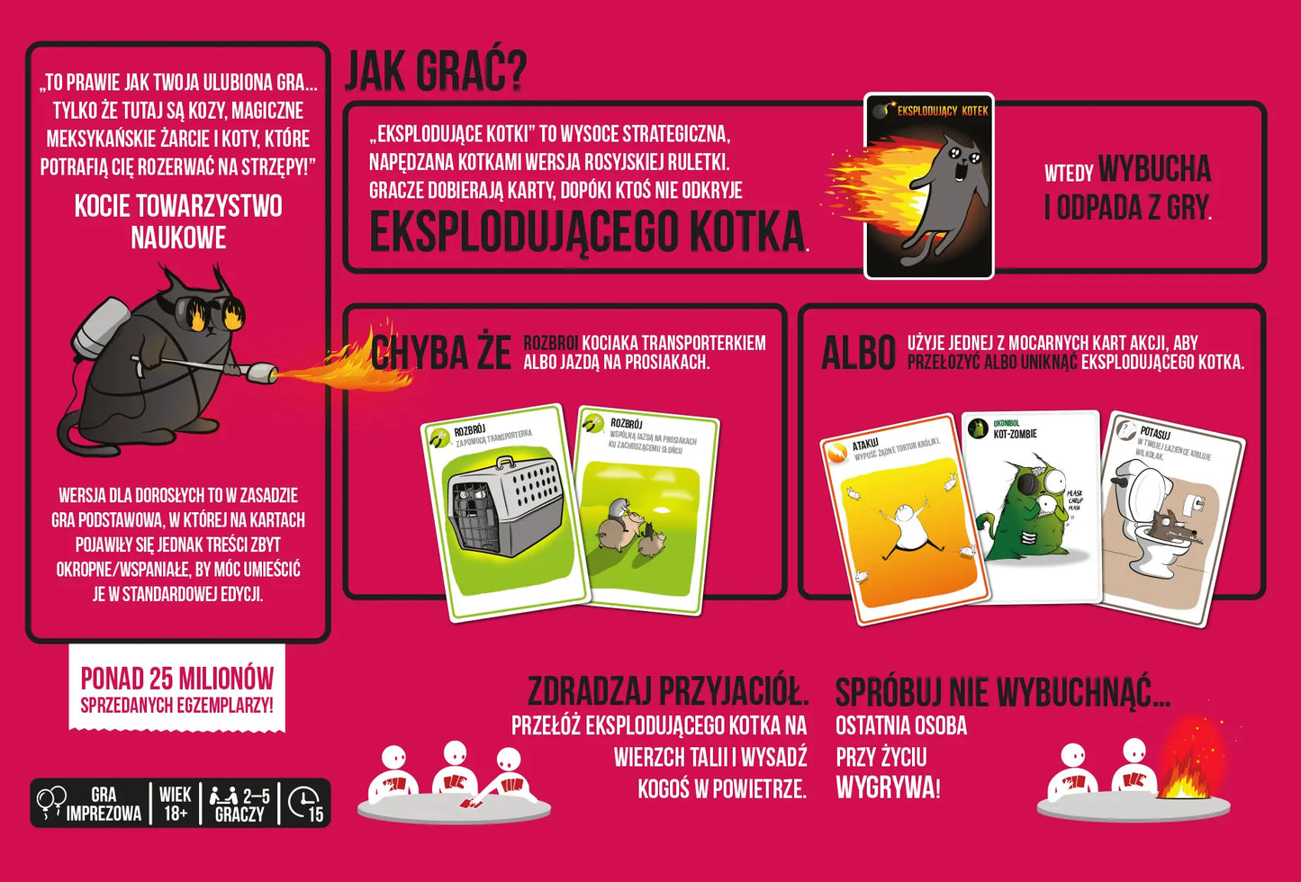 Gra eksplodujące kotki wersja +18