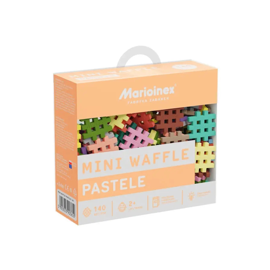 Klocki wafle mini pastel 140 elementów