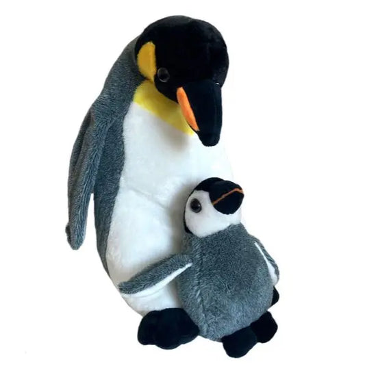 Pingwin z dzieckiem 20cm
