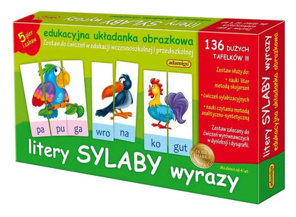 Litery, sylaby, wyrazy - zestaw edukacyjny