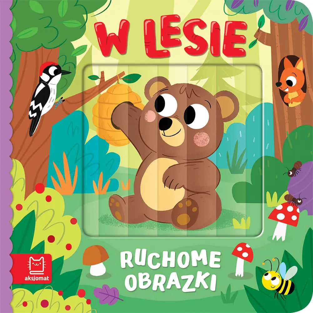 Książeczka. Ruchome obrazki. W lesie.