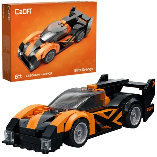 Klocki - Samochód wyścigowy Blitz Orange, 163 elementy