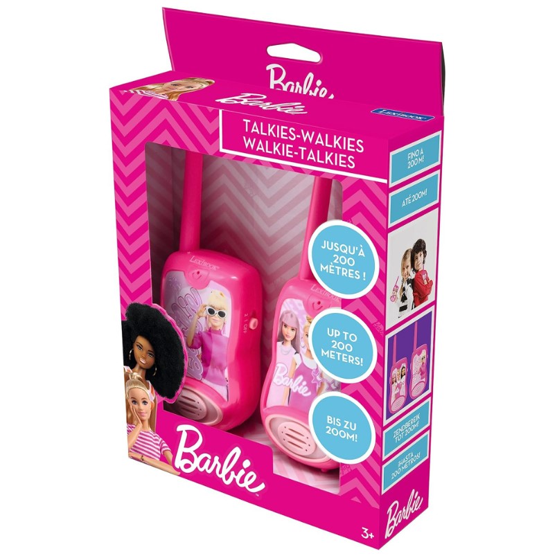 LEXIBOOK Barbie walkie talkie 200m TW12BB 64185