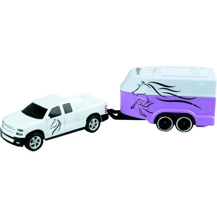 Mini samochód rc z transporterem koni