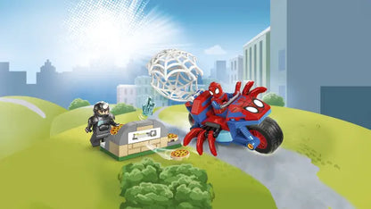 Lego Marvel - Spidey na motocyklu kontra Rhino
