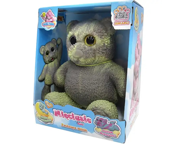 Mięciusie - Pachnące misie, 28cm szaro-żółty