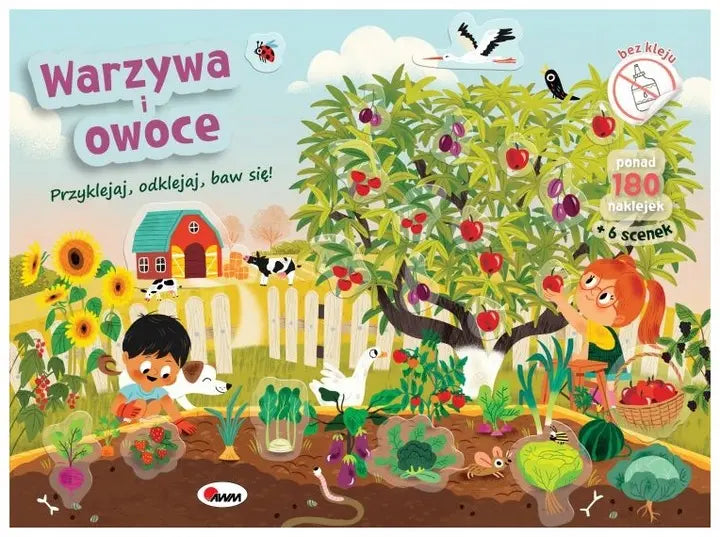 Przyklejaj, odklejaj, baw się! - Warzywa i owoce