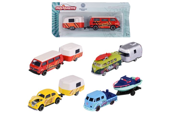 SIMBA Majorette VW T1 przyczepa z łodzią 205-5007