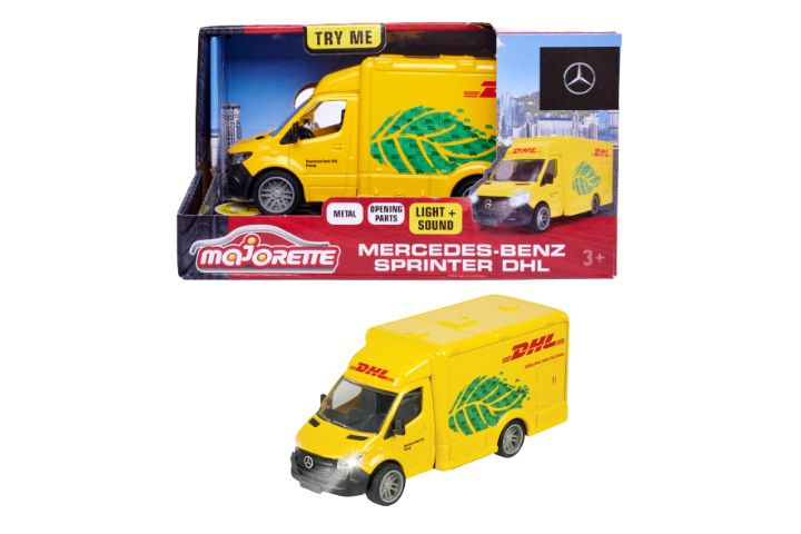 Majorette mercedes-benz dhl 13cm światło/dźwięk