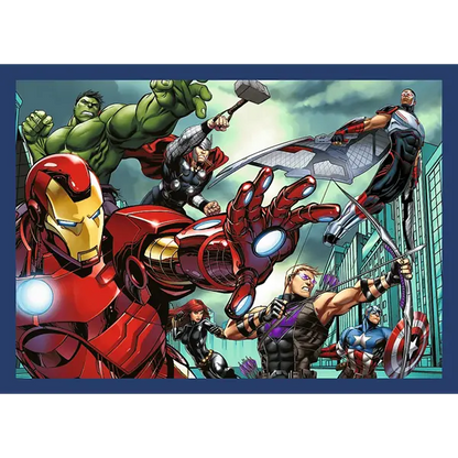 Puzzle Premium Plus Kids, Marvel 4 x 88 el. Bohaterowie są wśród nas