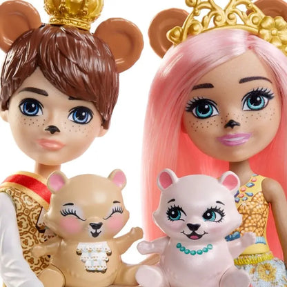 Enchantimals królewska para niedźwiadki braylee i bannon