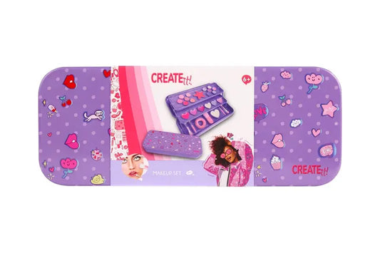 Create It! Zestaw do makijażu - puszka fioletowa
