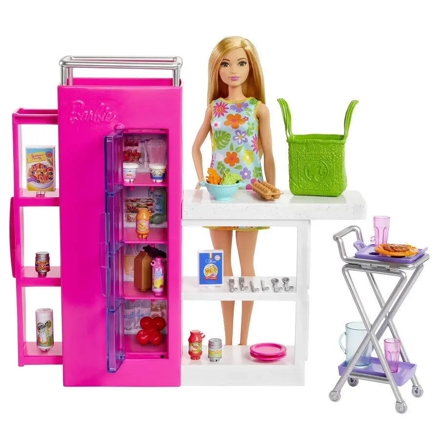 Barbie spiżarnia zestaw + lalka