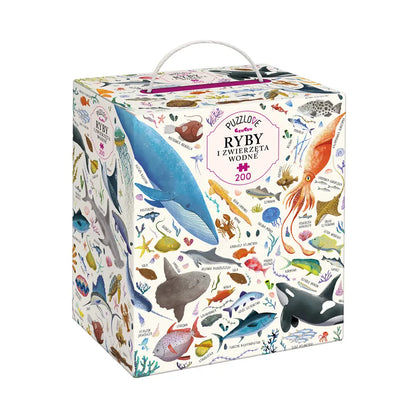 Puzzlove ryby i zwierzęta wodne 200 elementów puzzle rodzinne