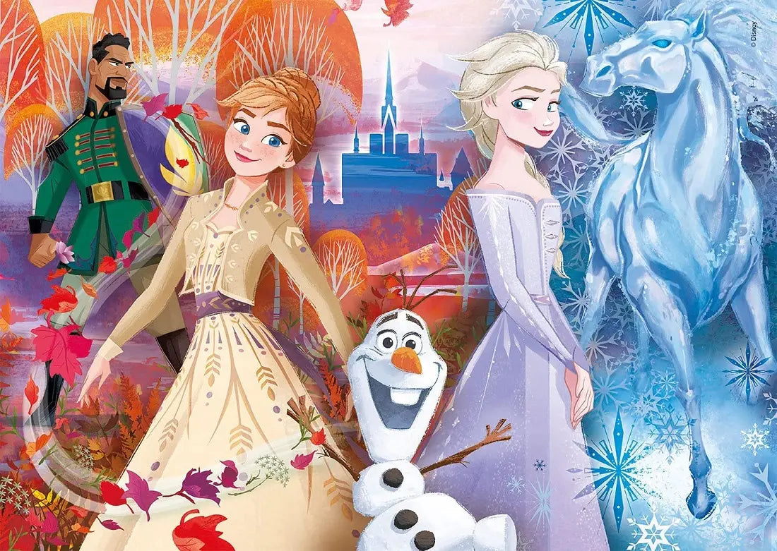 Puzzle 2x20 frozen 2 super kolor