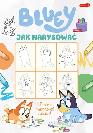 Kolorowanka bluey : jak narysować