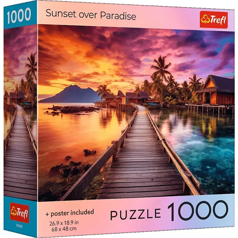 Puzzle 1000 el. USA Collection: Sunset over paradise