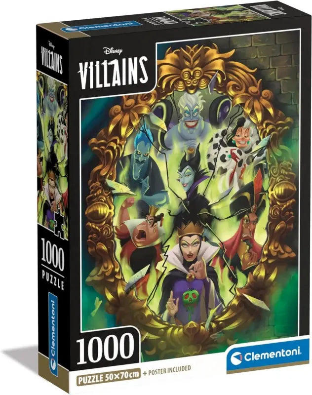 Puzzle 1000 Compact Czarne charaktery Disneya