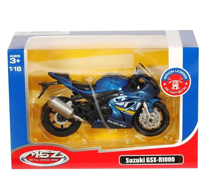 Model suzuki gsx-r1000 niebieski 1:18