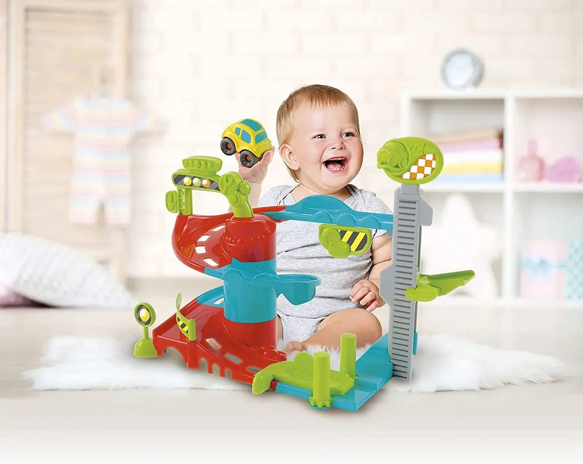 Clementoni baby zabawny garaż z autkiem