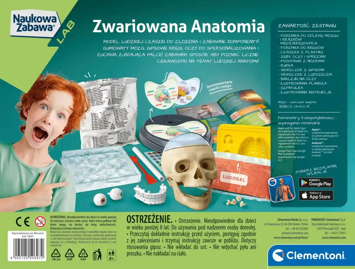 Naukowa zabawa zwariowana anatomia