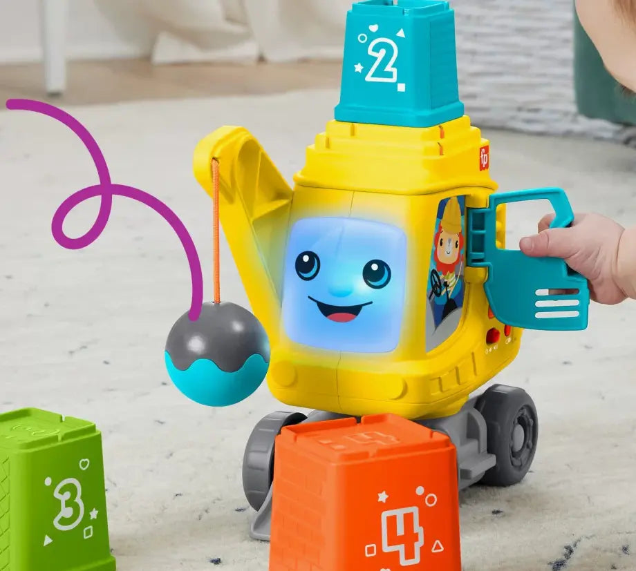 Fisher price wesoły dźwig układaj i licz