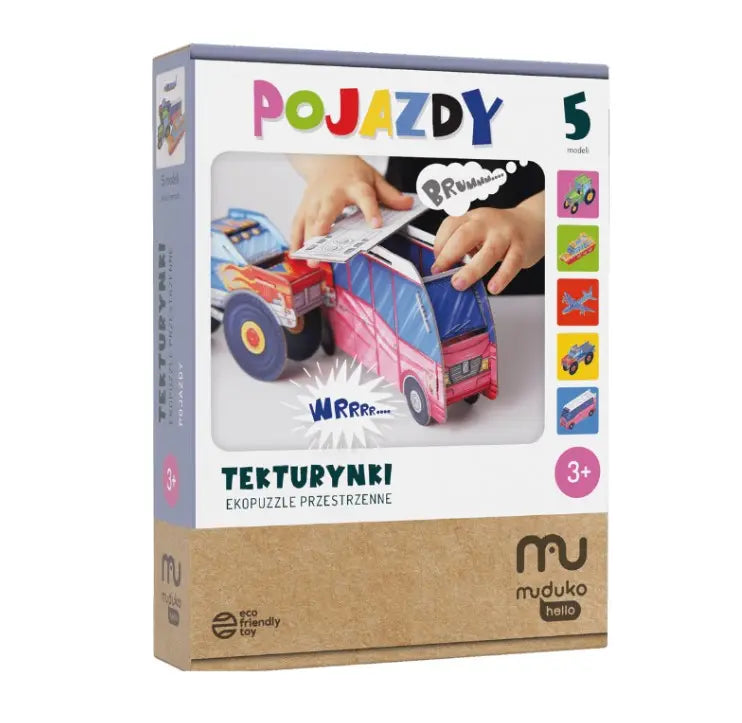 Gra tekturynki europuzzle pojazdy
