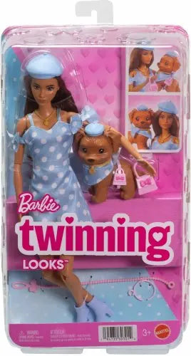 Barbie Twinning Looks lalka + piesek